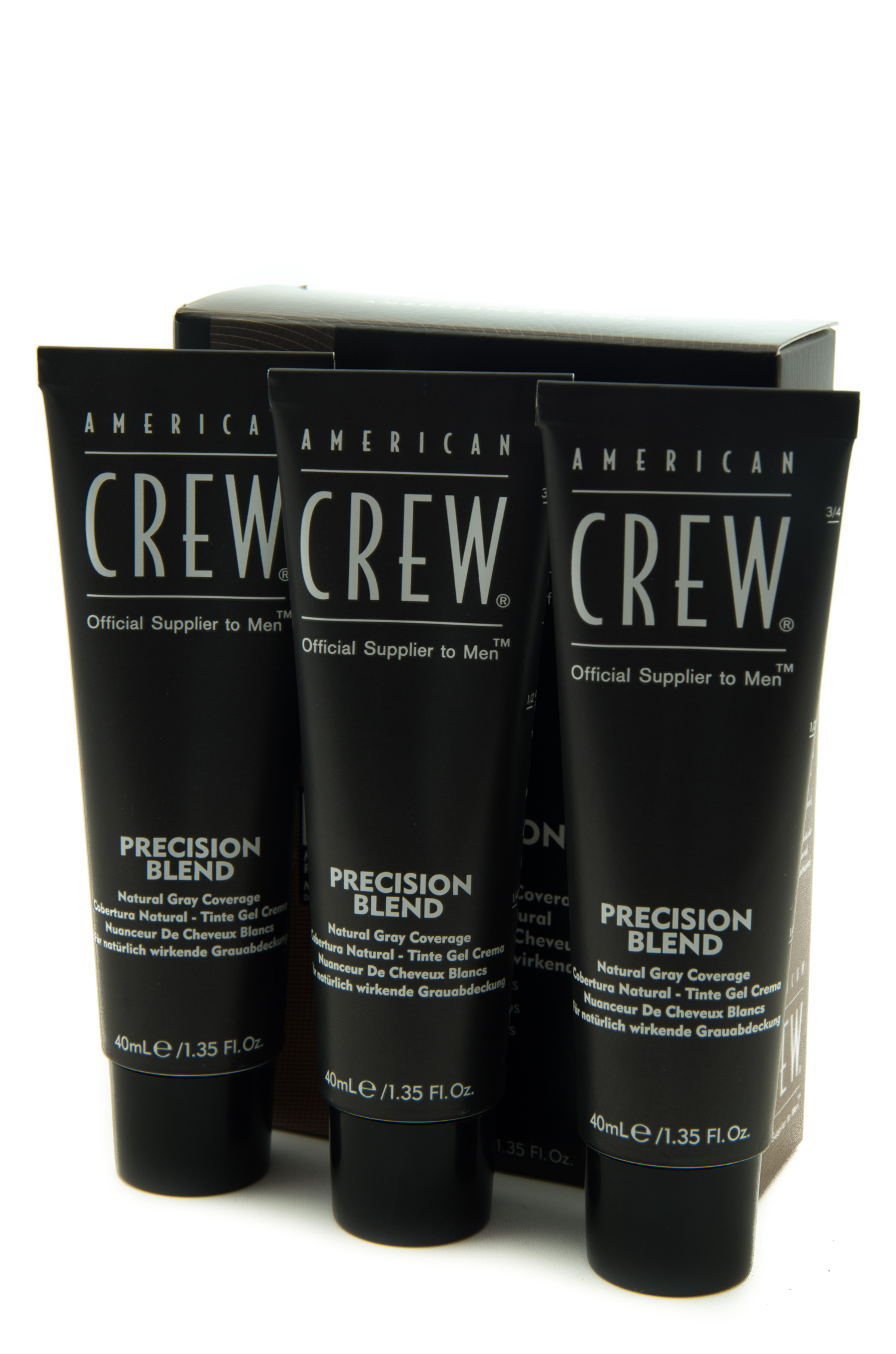 American Crew Precision Blend ciemny brąz 2-3